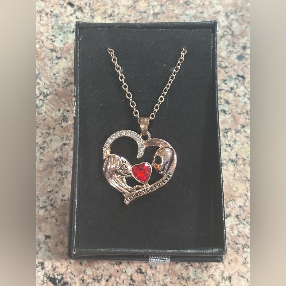 NBC Necklace I Love You Forever-Jack and Sally